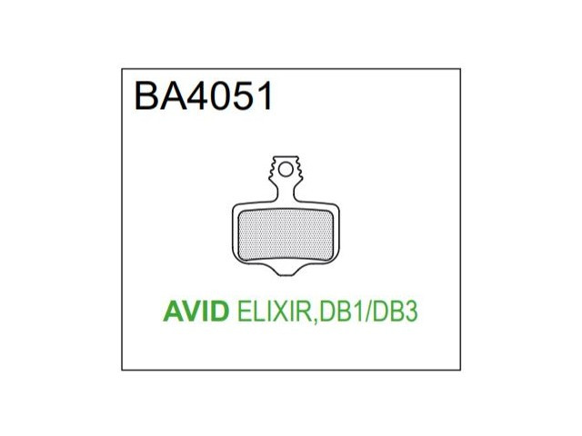 BRAKE AUTHORITY BA4051B - SRAM AVID BRAKE PADS MTB BURLY