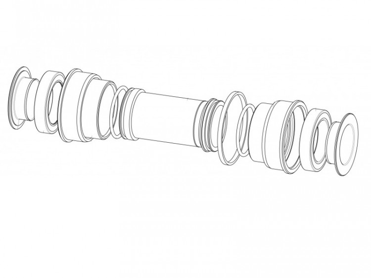 BLACK PEAK BOTTOM BRACKET BB92 SHIMANO 24MM AXLE