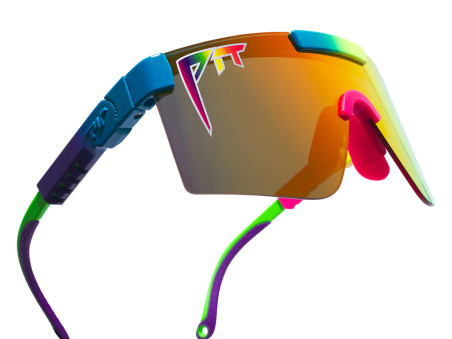 Pit Viper The Pride Original 2.0 Wide Sunglasses HDPV Polarized Rainbow Lens