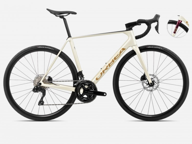 ORBEA ORCA M30i 53 Ivory White - Burgundy - Vulcano