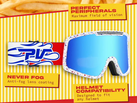 Pit Viper The Aquifer French Fry Goggle Red Lens Large