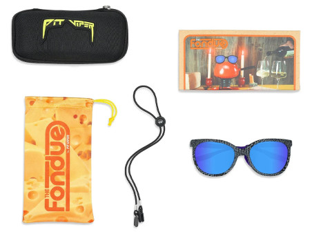 Pit Viper The Mangrove Fondue Sunglasses Blue-Purple Lens