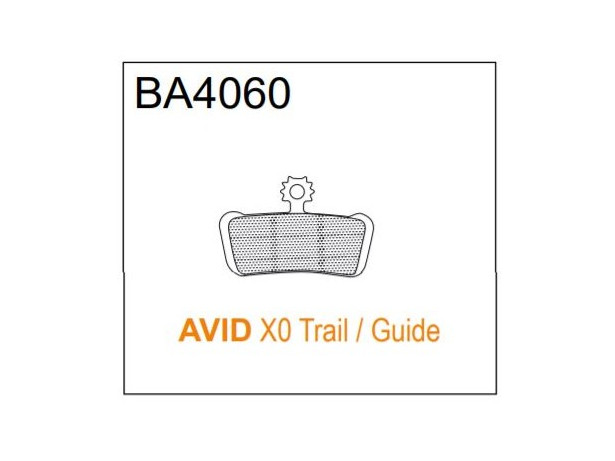 BRAKE AUTHORITY BA4060B - AVID SRAM BRAKE PADS MTB BURLY