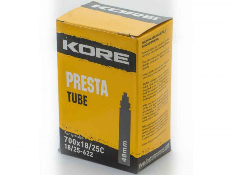 KORE PRESTA 700 X 18/25C TUBE 48mm VALVE